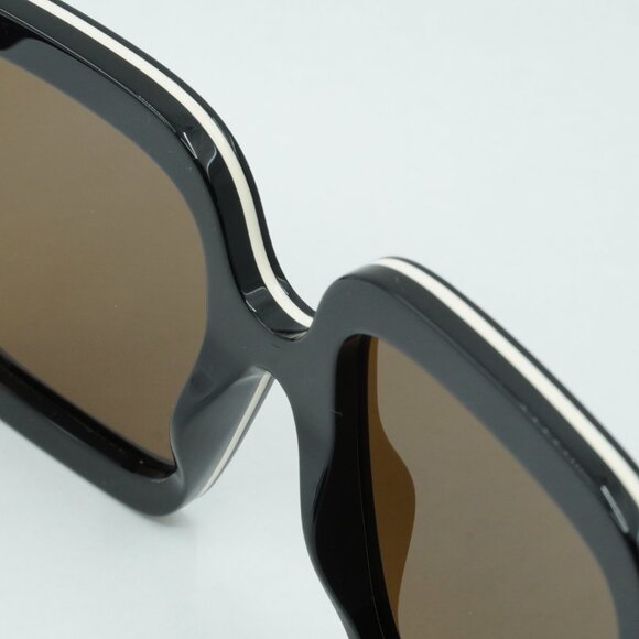 Gucci GG1241S 001 Sunglasses Black Square Frame, Brown Lenses
